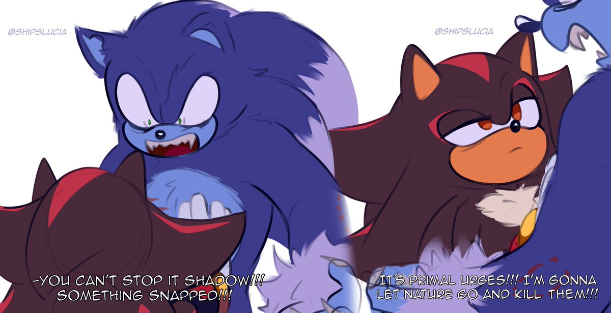 Lucía Ship Art!🇦🇷 on X: Headcannon: Sonic likes tough guys