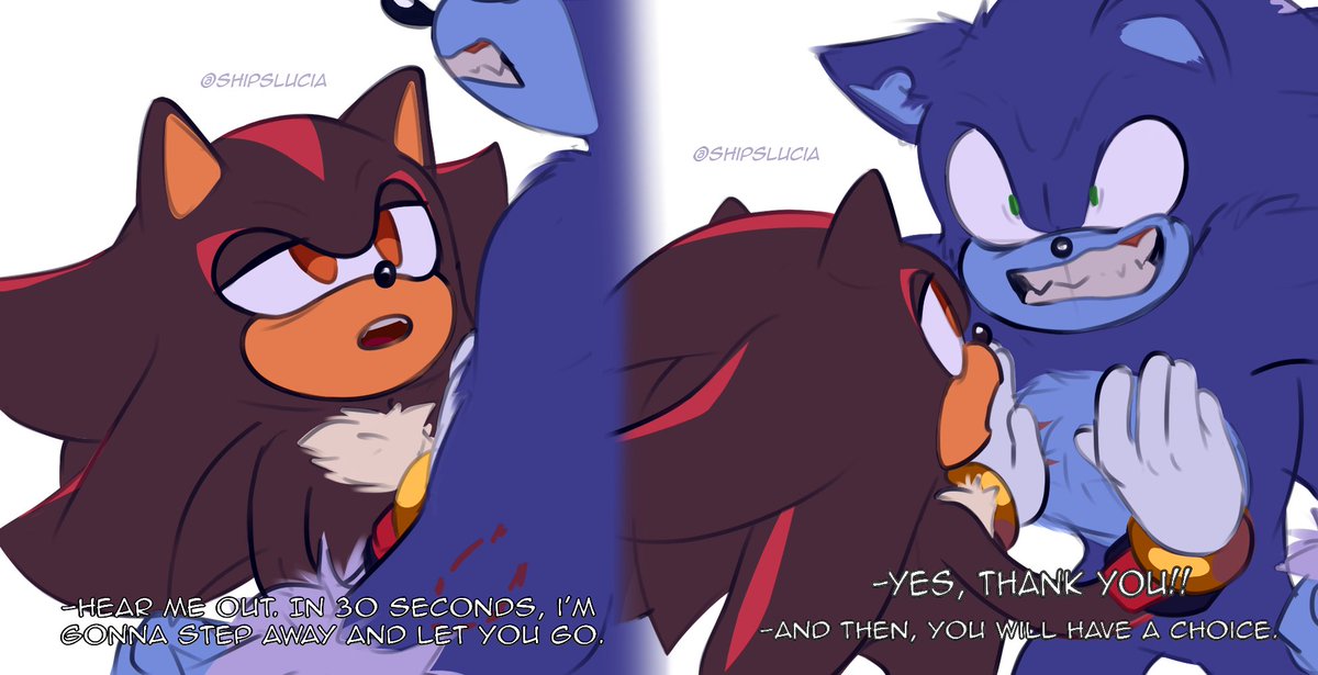 Lucía Ship Art!🇦🇷 on X: No gloves, no running. Sonic is not