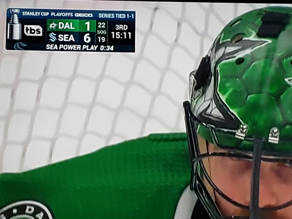 YatesieTweets's tweet photo. "Does Dallas have a third goalie?" -My wife #DallasStars #SeattleKraken https://t.co/bHdtCx3fAW