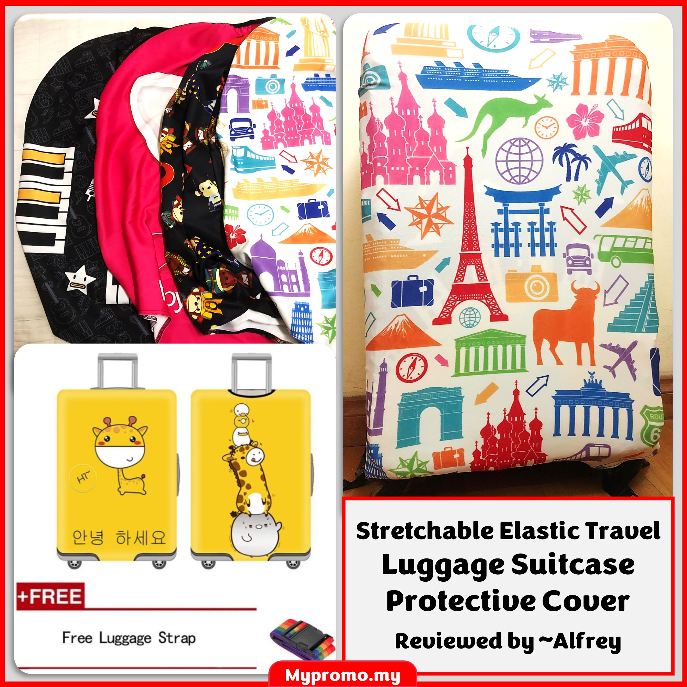 Product Review: Stretchable Elastic Travel Luggage Suitcase Protective Cover