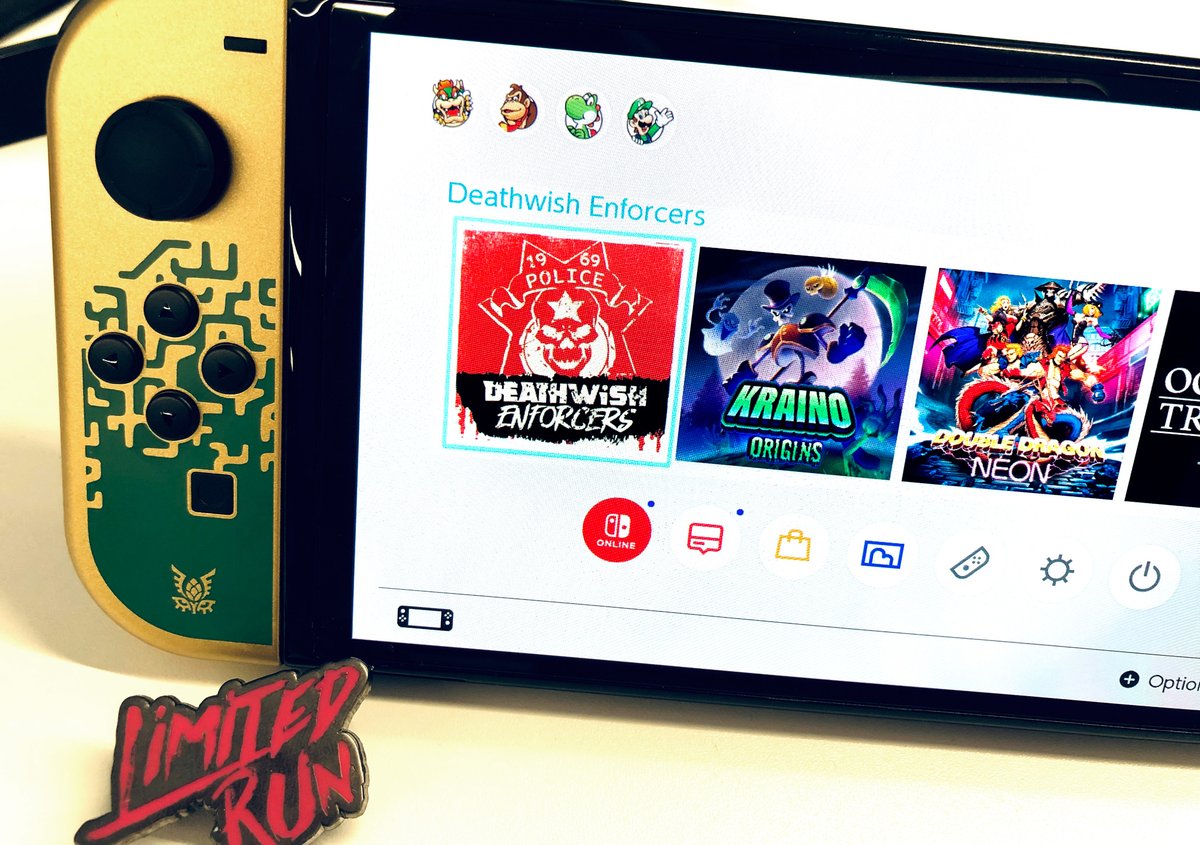 Mark1982G's tweet photo. BIG Thank you to @FakePearBear for hosting a Switch eShop Card Giveaway!

Picked up #DeathWishEnforcers, inspired by the 60s action movies, this game looks wild. Along with #DoubleDragonNeon and #Kraino for that old school fun. Happy Gaming Everyone.

#SwitchCorps #ShareYourGames https://t.co/O4Hm2e0evN