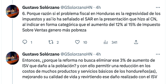 6⃣La reforma sí busca eliminar el 3% del ISV que se incrementó en 2013. Creemos que es posible volver a alícuotas del 12% en ISV haciendo que aquellos que más concentran ingresos comiencen a pagar lo que les corresponde pagar por ley.