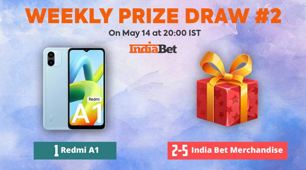indiabet's tweet image. Have you purchased your tickets for this Weekly Prize Draw? Go &amp;amp; Purchase now and stand a chance to win a Redmi A1 &amp;amp; merchandise:
indiabet.com/prize/draw10036

#IndiaBet #WeeklyPrizeDraw #FreePrize #Cricket #Gaming #TATAIPL2023  #UEFA #ATP #HorseRacing  #Contest #MobilePhone #RedmiA1