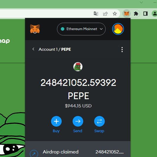 $PEPE is going for a NEW ALL TIME HIGH👹

They also just made their new site public by accident i think? managed to claim $950 LOL 

🔗 pepegift.vip ‼

#pepe #pepecoin #web3 $eth #memecoins #mong $mong #memecoinseason #hex #bitcoin #uniswap $wojak #dino #Binance $king