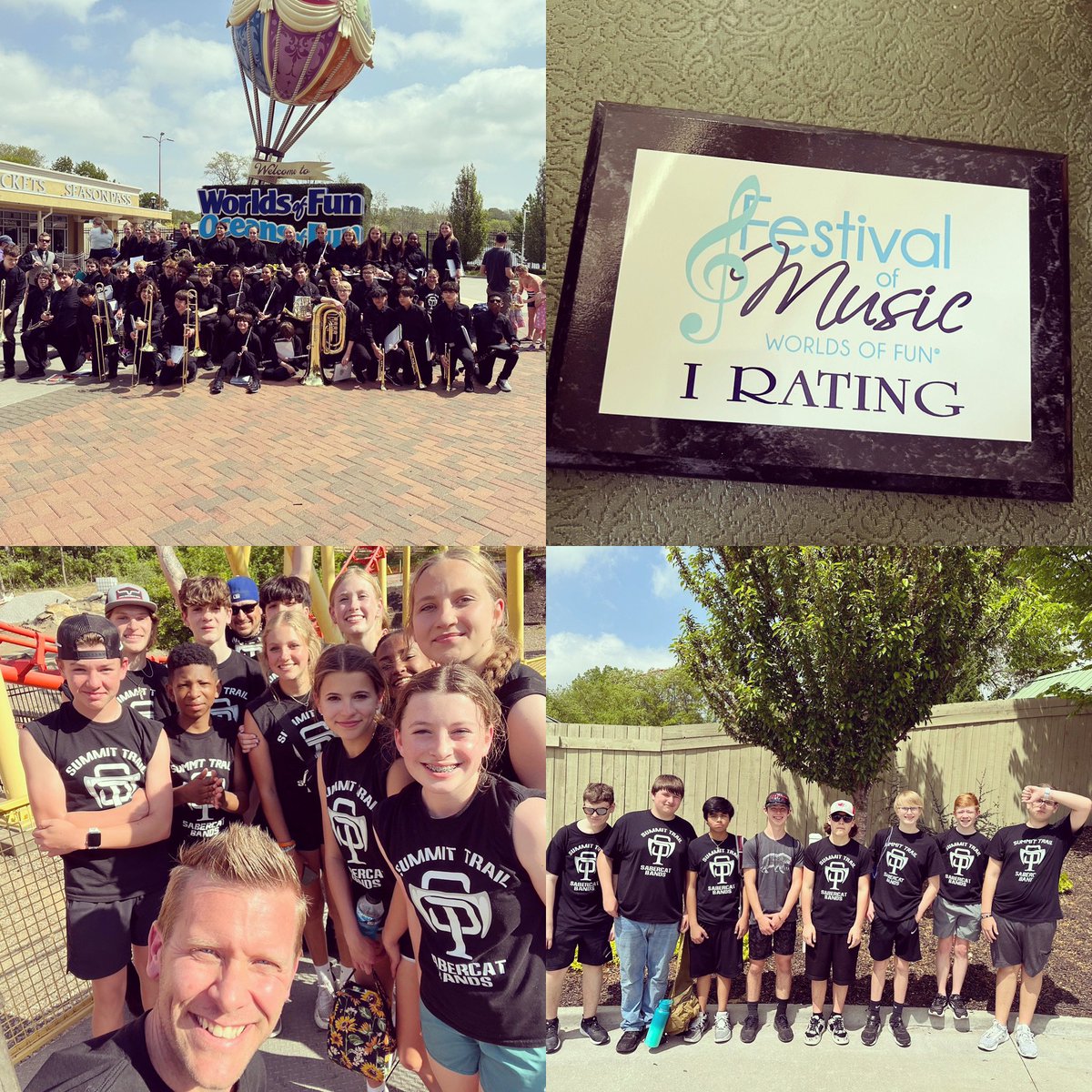 stsabercatbands's tweet photo. 8th grade had a day of music, fun and sun!  These kids have worked so hard this year, from KMEA, to festivals, to our last performance together at @worldsoffun Band Festival.  Proud of this bunch!!  #waterplease #putyourhandsup  @_STMS233 https://t.co/Trm7zsvi0E
