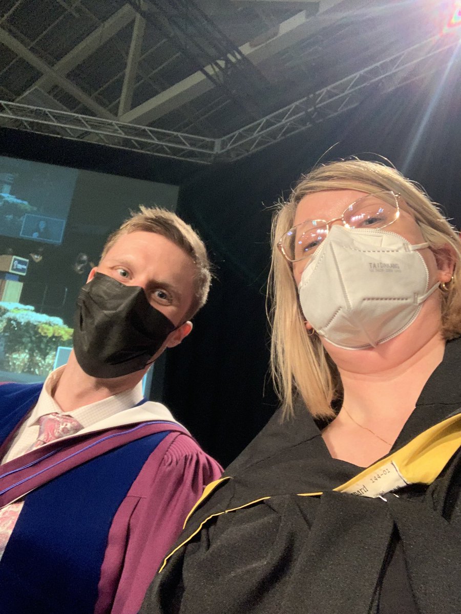 Geniece Tapley (she/her) (@tapleylabstfx) on Twitter photo Shared the stage with some pretty amazing people this afternoon. <a href="/Modsurski/">Dr. James Hughes</a> did a pretty good job of helping me calm my nerves. We figured a selfie was in order!
Good news - sitting on the stage at Spring Convocation isn’t that bad. 😂 Shared the stage with some pretty amazing people this afternoon. <a href="/Modsurski/">Dr. James Hughes</a> did a pretty good job of helping me calm my nerves. We figured a selfie was in order!
Good news - sitting on the stage at Spring Convocation isn’t that bad. 😂