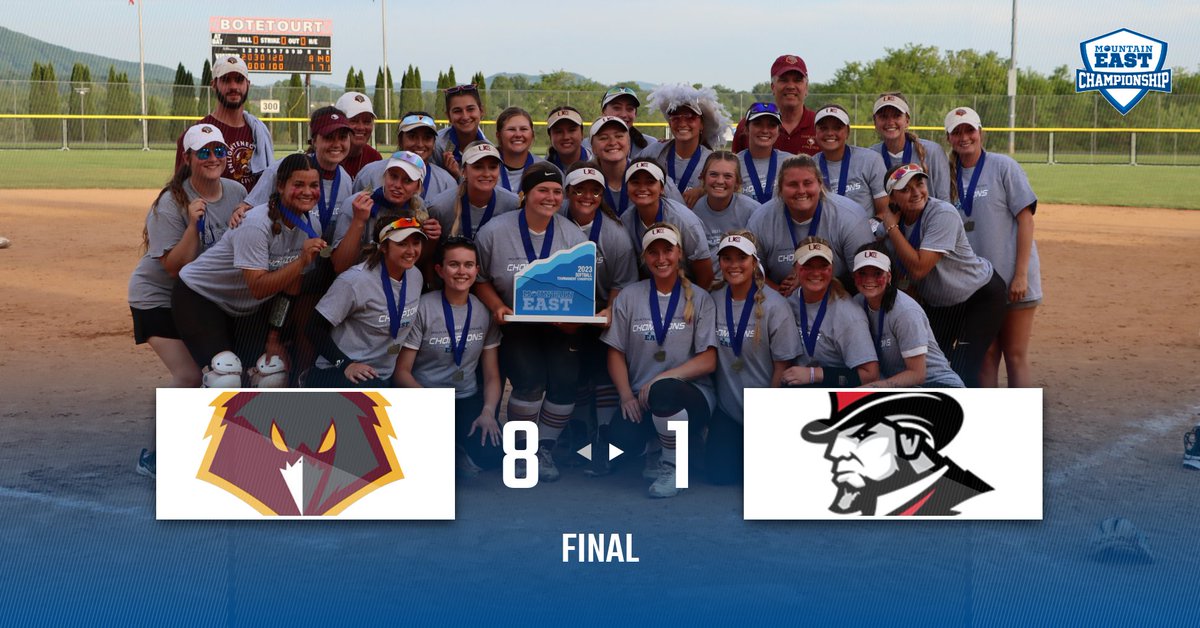 TheMountainEast's tweet photo. The University of Charleston wins game two by a final score of 8-1 to take the 2023 MEC Softball Tournament Championship! https://t.co/0dzfMGtYnU