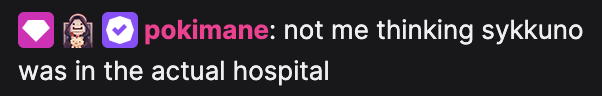 Lunakkuno's tweet photo. sykkuno's RP is too good, poki thought he was in an actual hospital LOL https://t.co/OUAJOYknJ9
