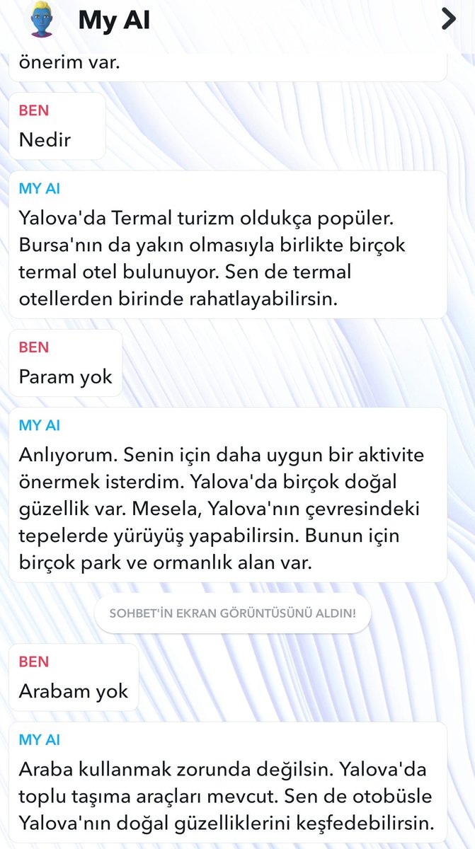 hdnrdogn's tweet photo. Yapay zekayla Yalova hakkında ufak çaplı hasbihal... https://t.co/pITcd85OLa