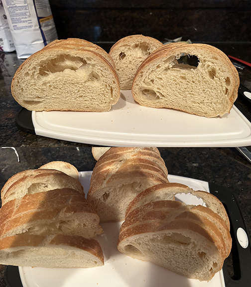 oemultimedia's tweet photo. @panerabread Is it possible to have employees not sell bread with huge holes? It had to be painfully obvious when they sliced it. Thx https://t.co/AWWk1HmypD