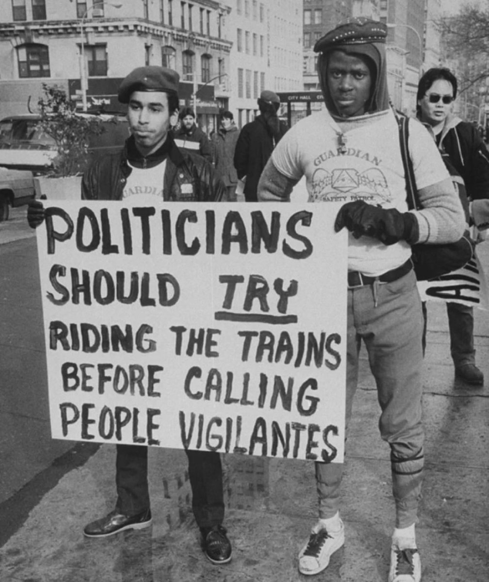 “Politicians should try riding the trains before calling people vigilantes.” #Throwback