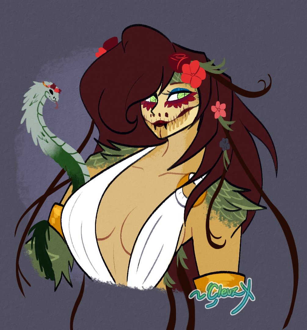 user_82c11034♡ Malvolia's upper half got refined! The way I drew her in the