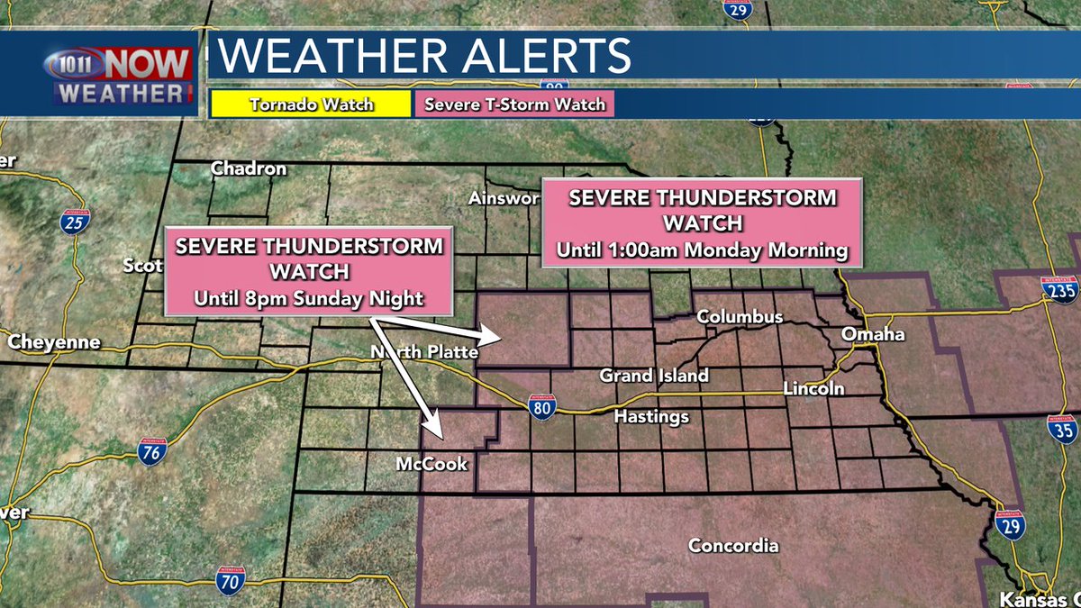 Ken Siemek on Twitter "A new SEVERE THUNDERSTORM WATCH has been issued