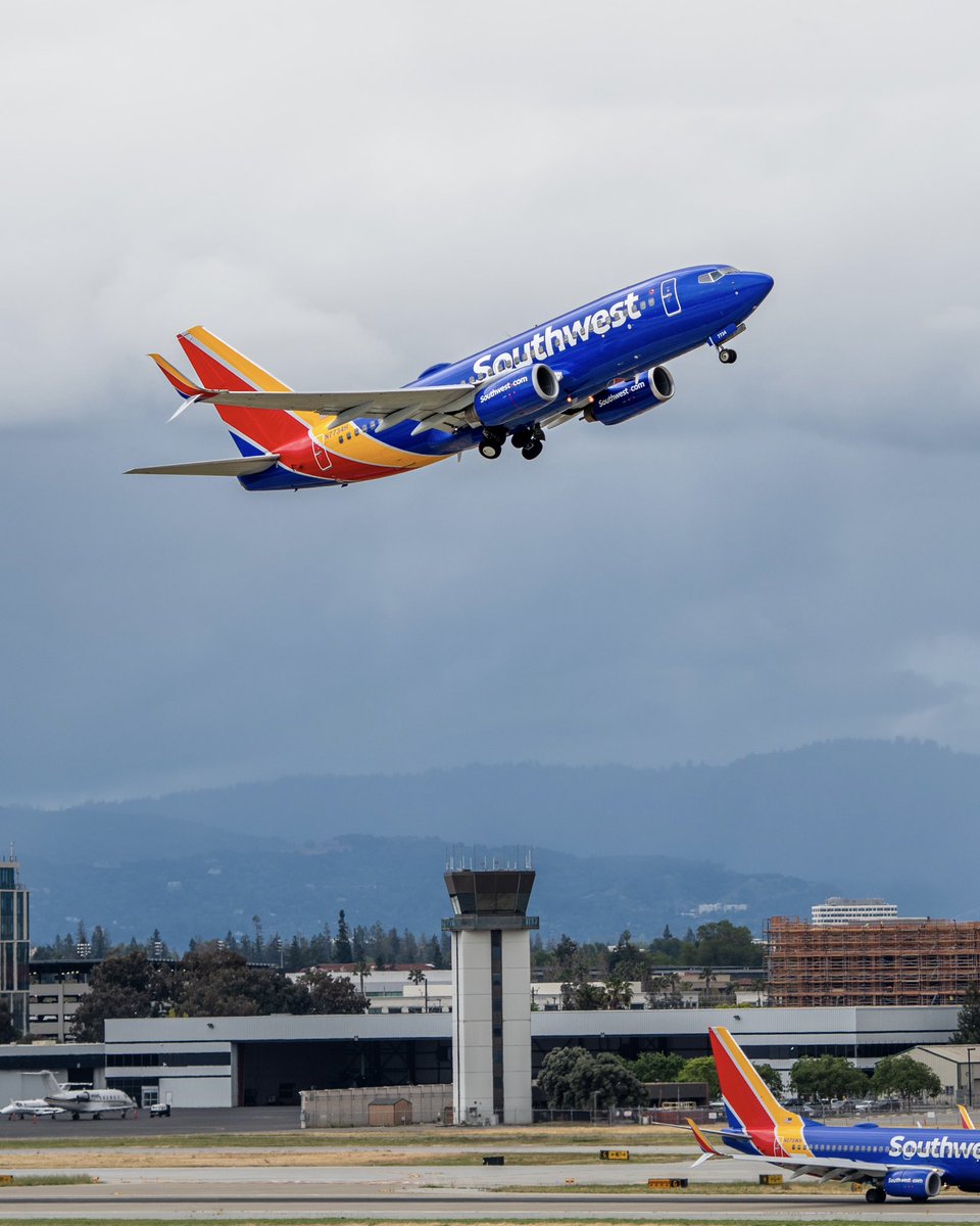 bc_captures's tweet photo. Southwest Air #N7734H (Boeing 737-7BD) departs from San José Mineta International Airport (SJC, KSJC) #🛫
#sanjose #flysjc #southwest #flyswa #southwestheart #planespotter #spotterguide #aviation #bc📸 #potd #california #airport #nikond500 #dslr #boeing737 #boeinglovers https://t.co/1kzOkxVSVe