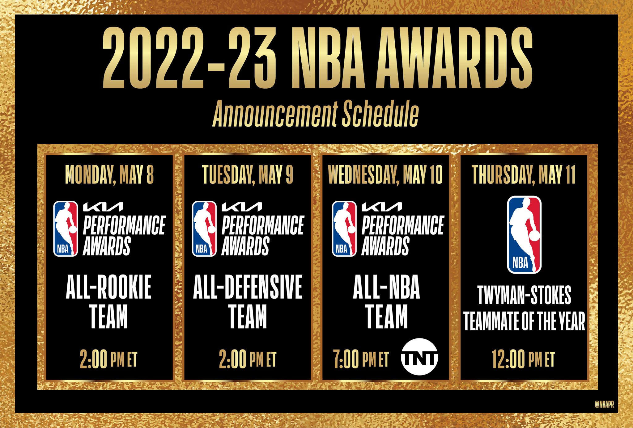 NBA announces schedule for 2022-23 season