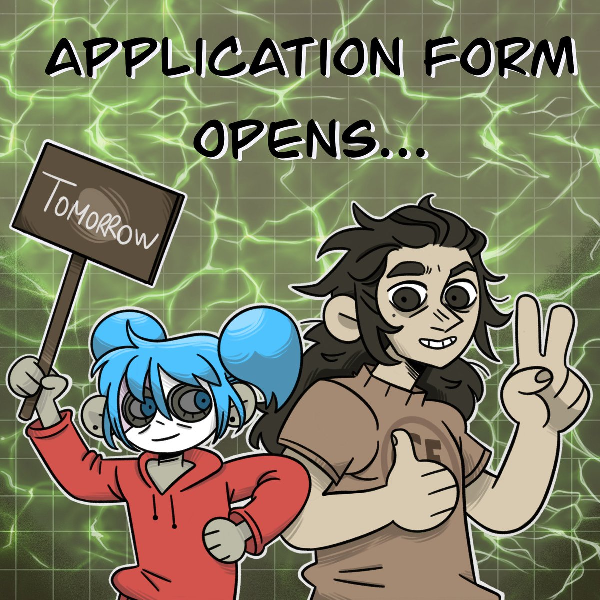 Form opens tomorrow 9th of May arround 11 PM [Madrid timezone] You can submit your applications until 18th of May.
#sanitysfallzine #SallyFace
