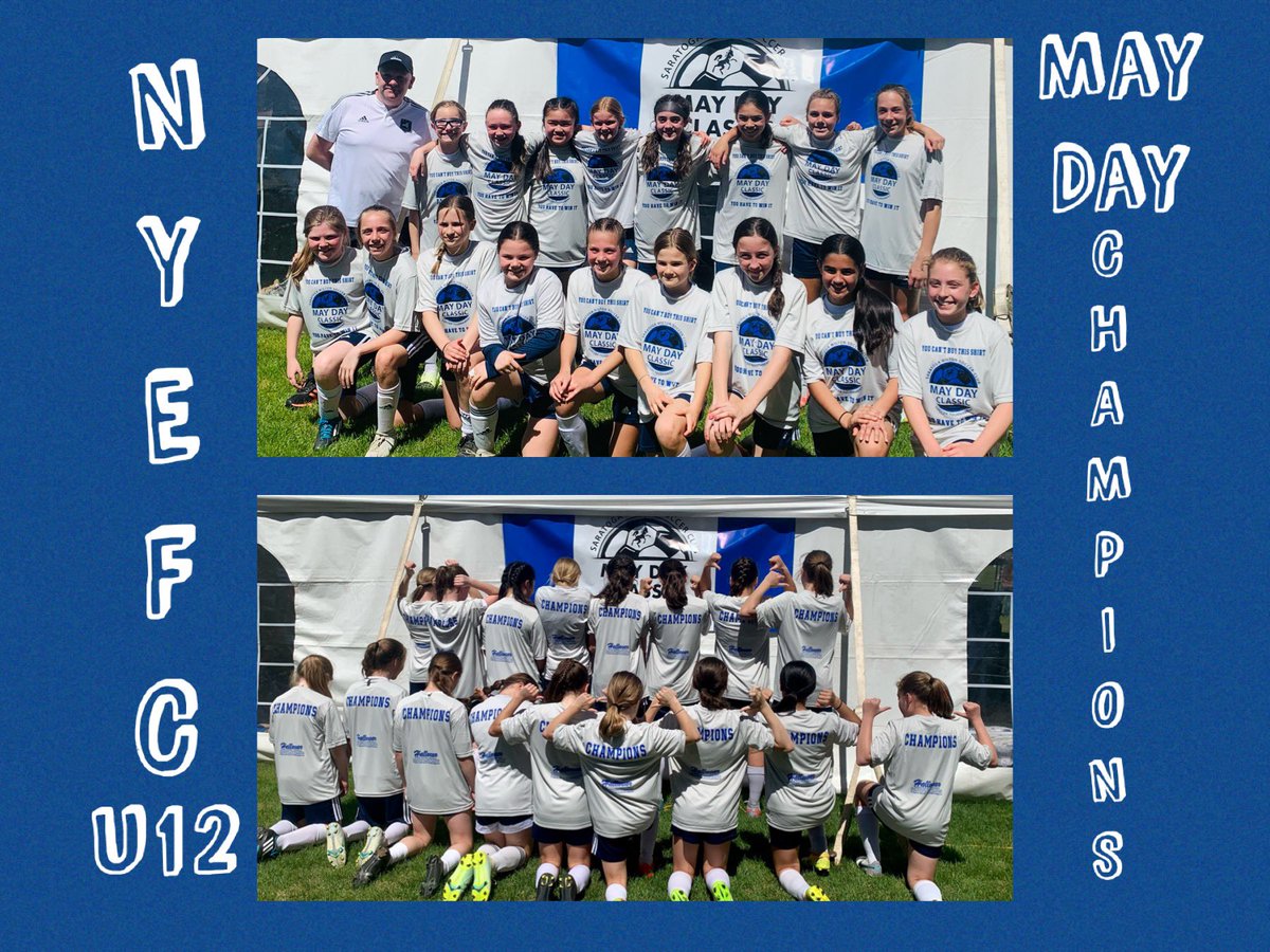 NYEliteFC's tweet photo. Congratulations to our U12s! May Day Classic Champions in their top division.  Keep working hard and playing with heart. 
#nyefc
#maydayclassic https://t.co/WtUTKceH9G