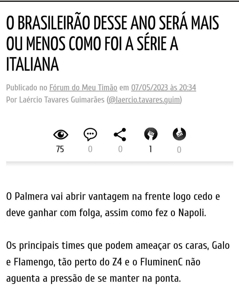 rafaklest's tweet image. Sabe o mais triste? É ver a gambazada acreditar mais no sucesso do nosso time do que 2/3 dos 'torcedores' palmeirenses dessa rede doentia! Incluindo a grande maioria dos que tem voz por aqui.