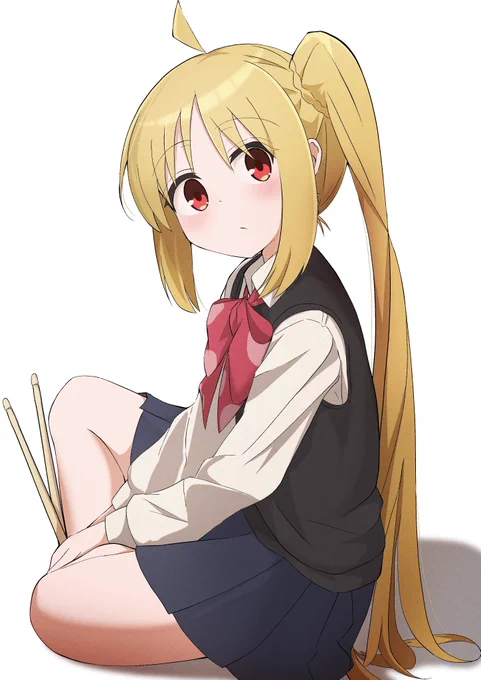 おすわりで見つめる結束バンドちゃんs