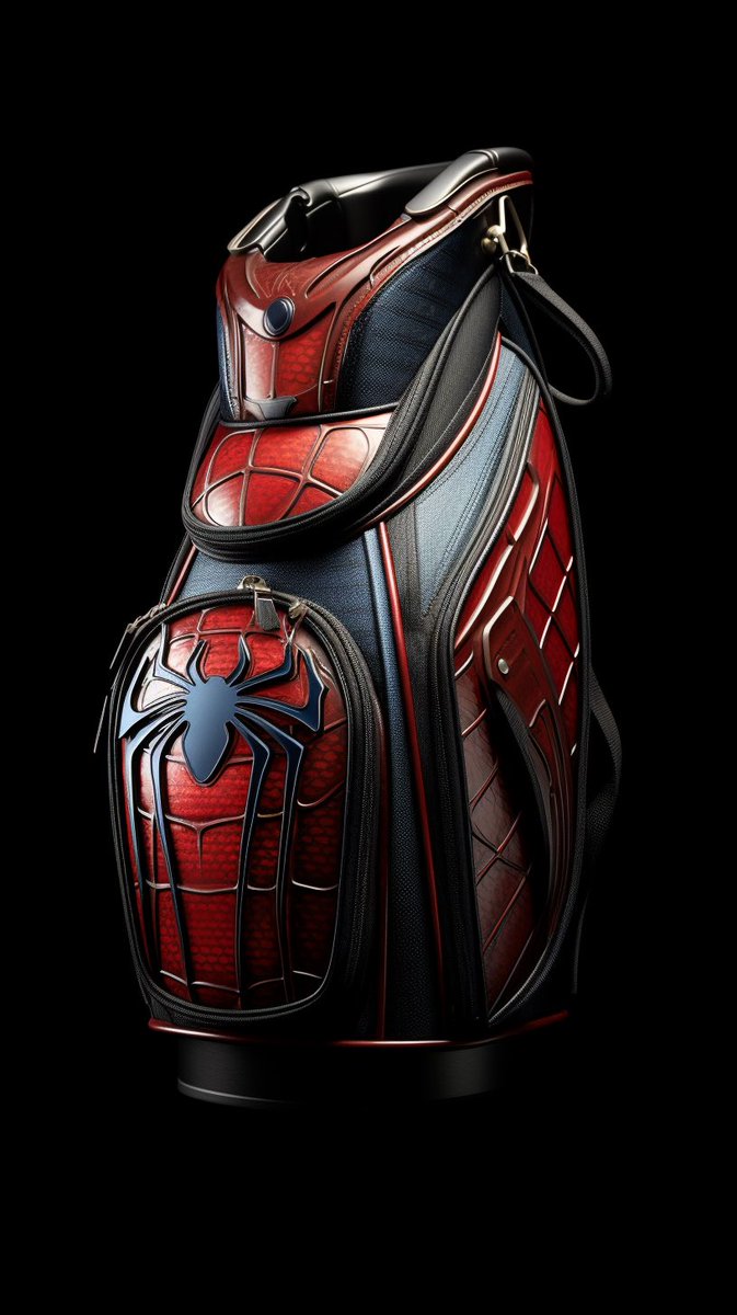 hornstein's tweet photo. I asked the #AI robots what kind of golf bags superheroes would use. https://t.co/FPKYa564oo
