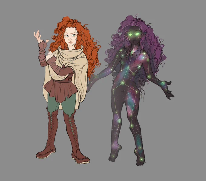 Going back and adding more to my DnD groups character references!  First up Gillie, our Druid and her starry form!  Played  
