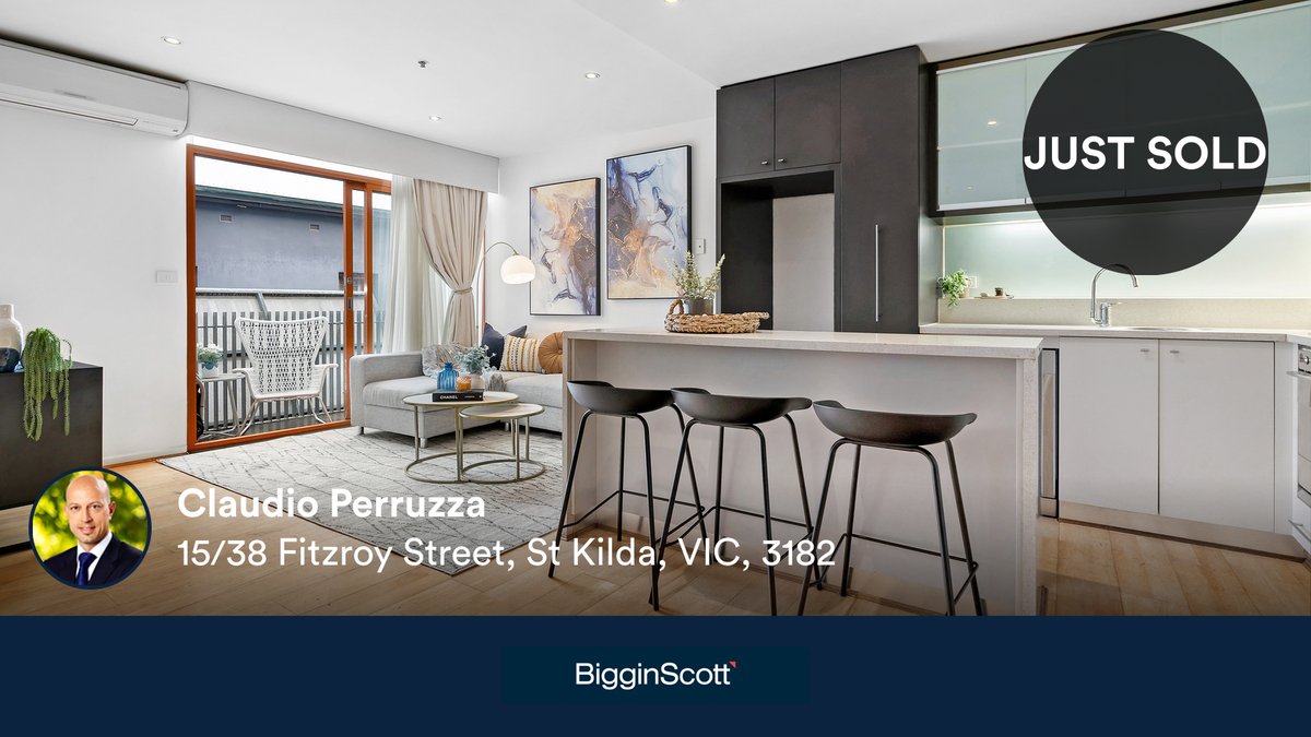 🛌 2 🛀 1 🚘 1
📍 15/38 Fitzroy Street, St Kilda, VIC, 3182

Our agent’s latest sale on RateMyAgent

rma.reviews/S4TtZ2eyEb8Y

...
#ratemyagent #realestate #BigginScott_St_Kilda__Elwood