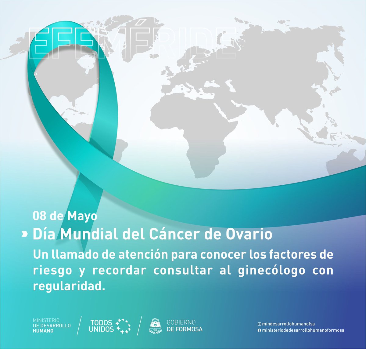 🗓️8 de mayo

📌 DÍA MUNDIAL DEL CÁNCER DE OVARIO.
