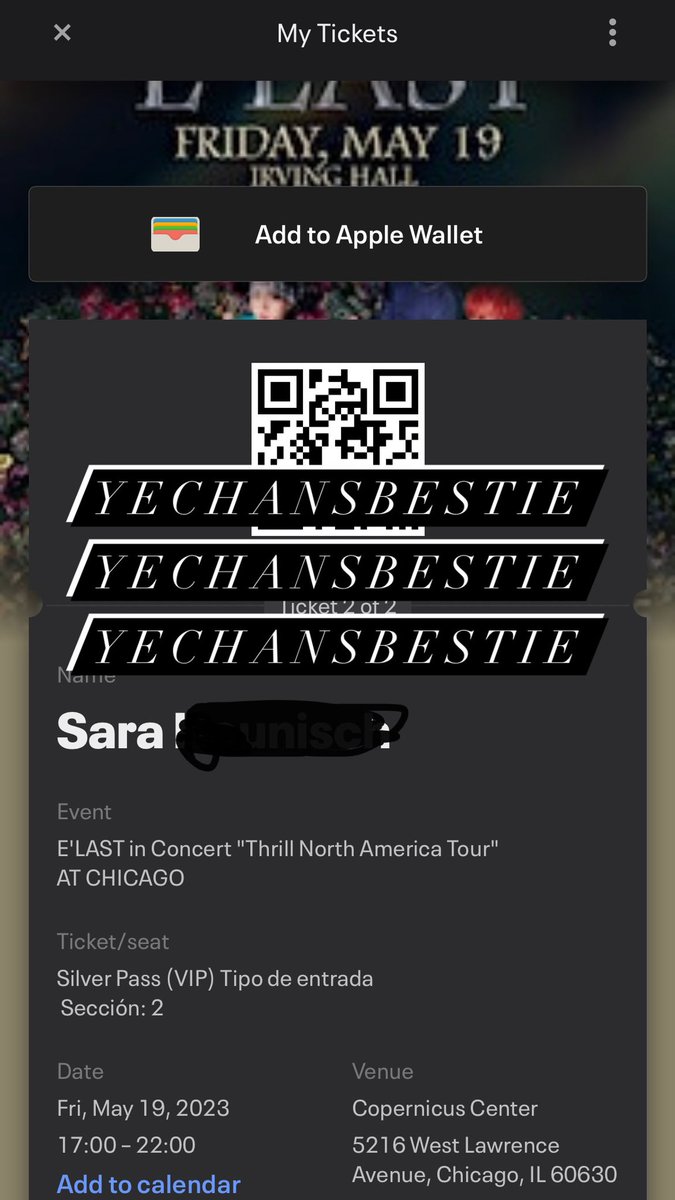 yechansbestie's tweet photo. WTS/LFB
vip package for e’last in chicago! i have an extra bc my friend can’t go; asking fv + fees but price is negotiable! pls dm if interested!
#ELAST #ELASTinChicago #ELRING #ELASTwts https://t.co/xsdhAQ7Hkx