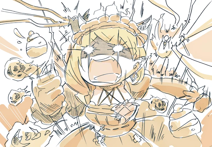 #なにか過去絵貼って挨拶する おはようございます GWも働き続けた者の1人なので 顔つきが違います  今日も1日がんばrrrーゼ