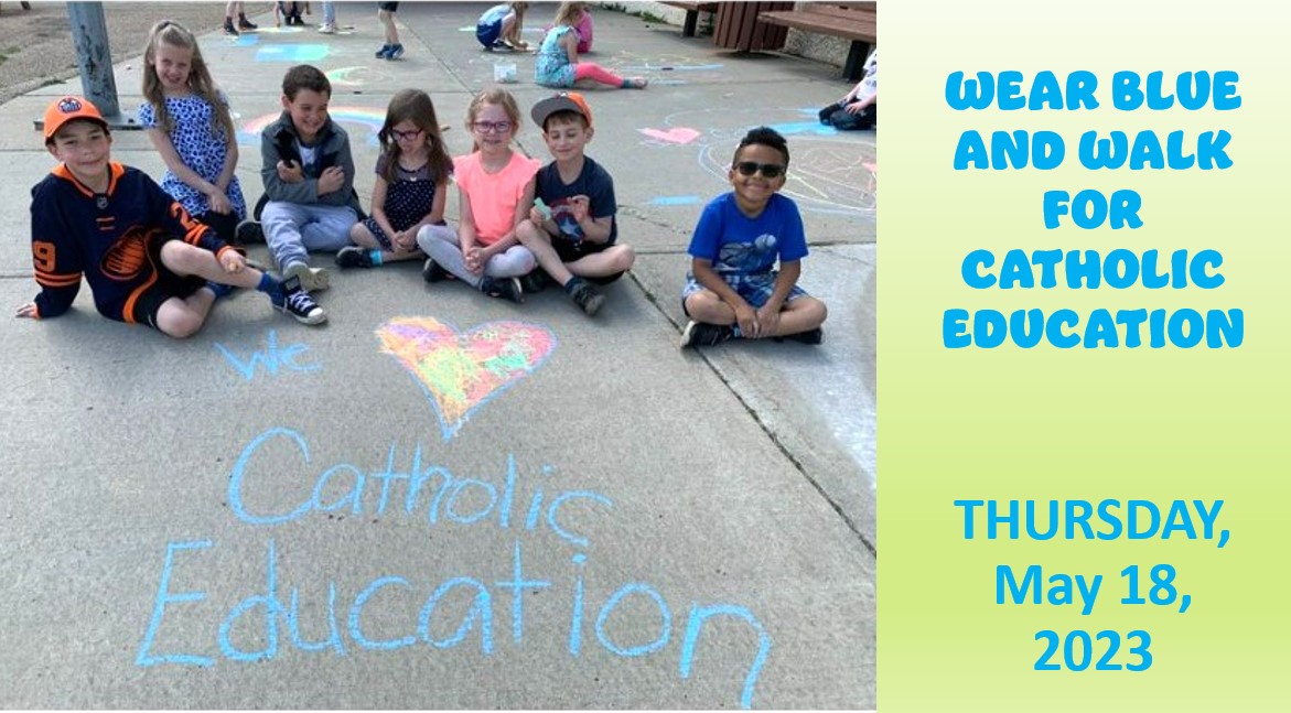 Are you ready to wear blue and walk for Catholic Education tomorrow, May 18?  Post your pictures on GrACE social media.  See you there!  #iBelieveinCatholicEd