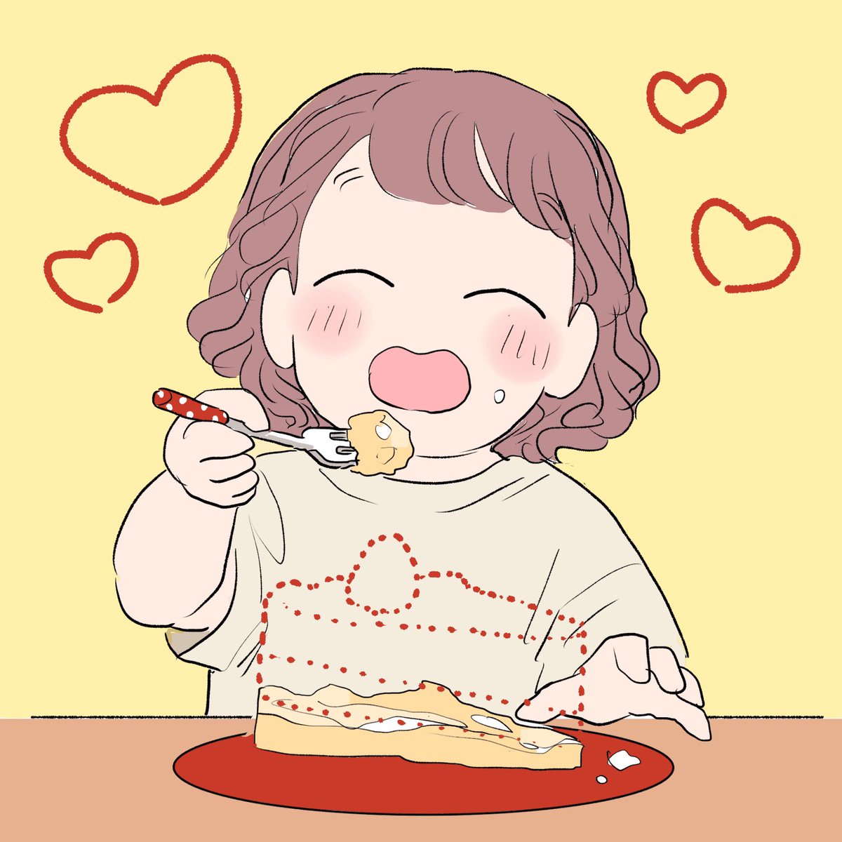 ケーキの食べ方🍰 おいしいとこから先に食べる派🍴