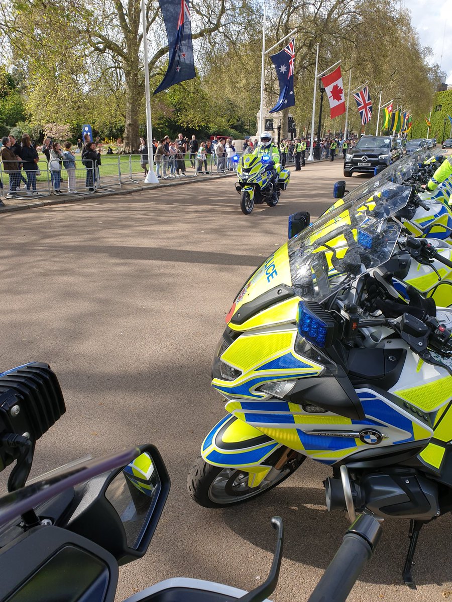 DerbysRPUBikers's tweet image. Well....  What have we been doing over the last week.
It's been an absolute honour to have been down in the @metpoliceuk area assisting with #vipex duties for the Dignatories attending the #Coronation.
It's been brilliant all round &amp;amp; can't wait for the chance to return
#opsbikes