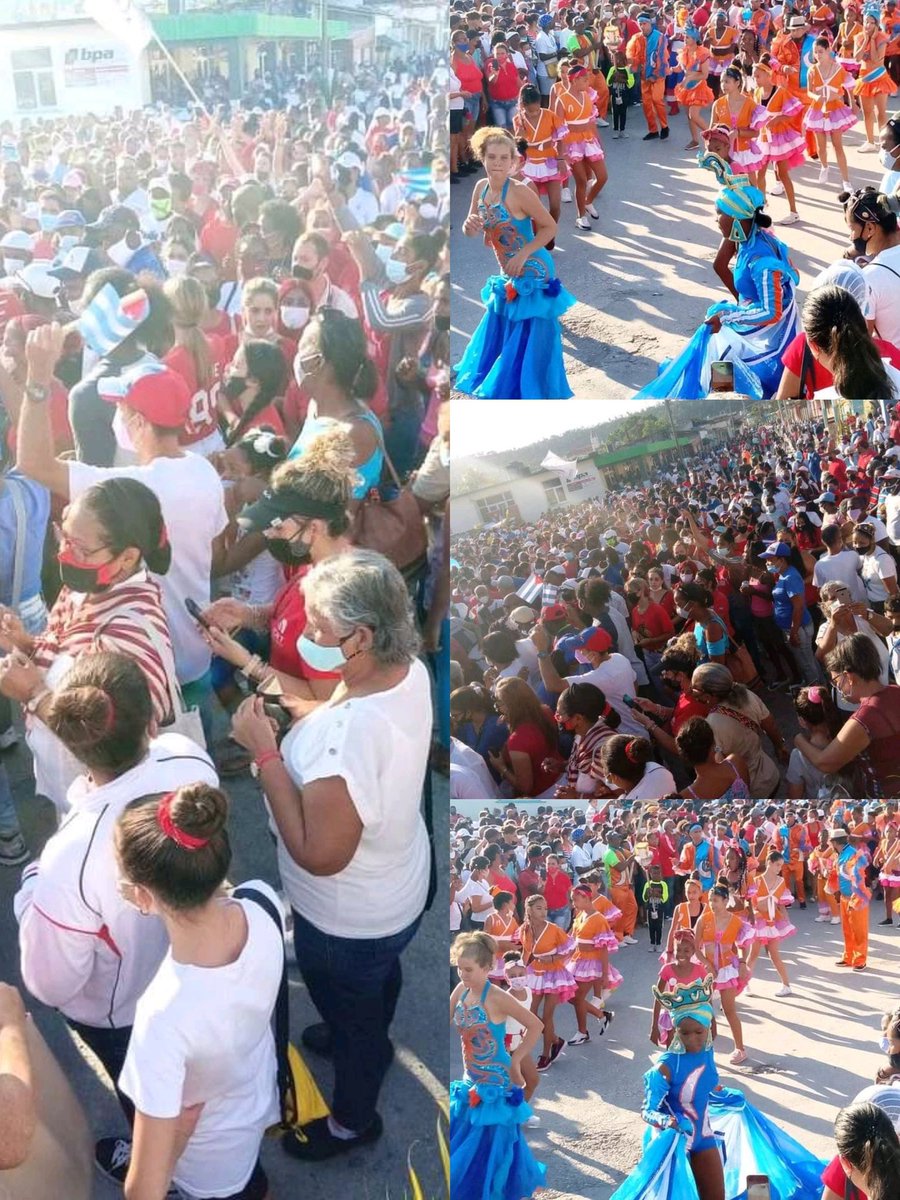 MarifidelaR's tweet photo. Este es el pueblo que ratifica que #SomosContinuidad y que grita #VivaCuba y #CubaPorLaPaz sin dudarlo. https://t.co/BH80iqkPXO