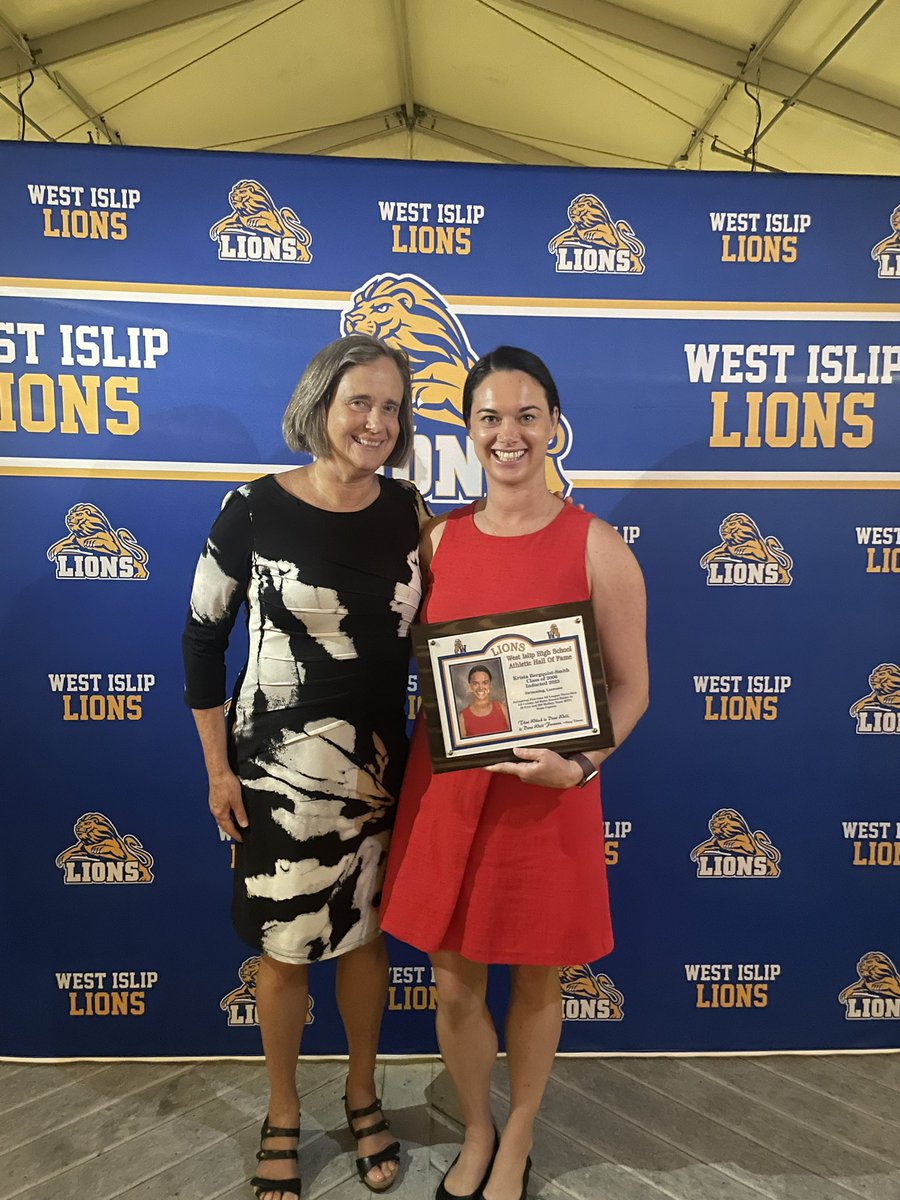 A huge congrats to <a href="/smithkENL1/">Krista Smith</a> for her induction into the <a href="/WestIslipLions/">West Islip High School</a> Athletic Hall of Fame this weekend.