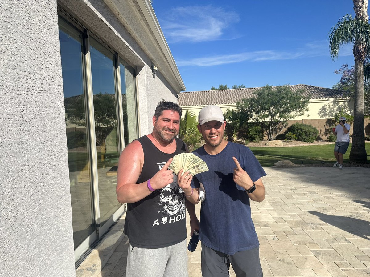 InspireAchieve2's tweet photo. A great afternoon at our annual Cornhole for Charity.  Congratulations to Matt Gloyd and Joe Dorame who came from the loser’s bracket to take home the championship! We also wanted to give a HUGE thank you to Kim Weber for donating the cost of the food truck this afternoon! https://t.co/aoNNRyWRF5