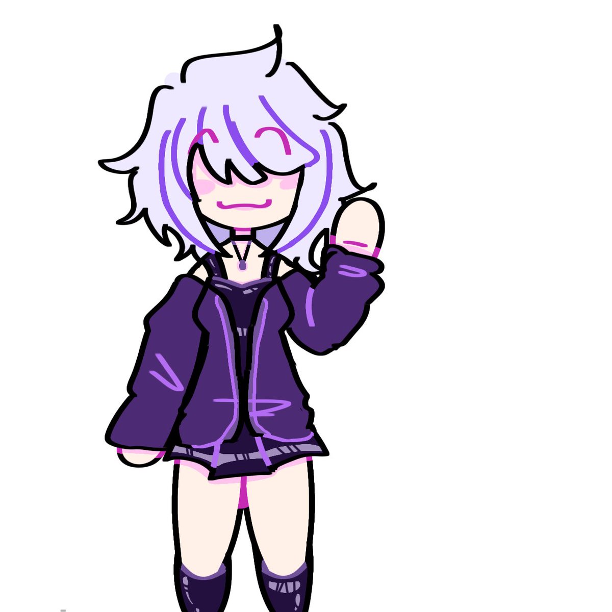 Luuser_0's tweet photo. Luu actual con el outfit antiguo y la Pink antigua con el outfit actual y con diferente coloreado 🙀

(Ignoren que la primera no tiene piernas 🥲) https://t.co/iCpy9DcizJ