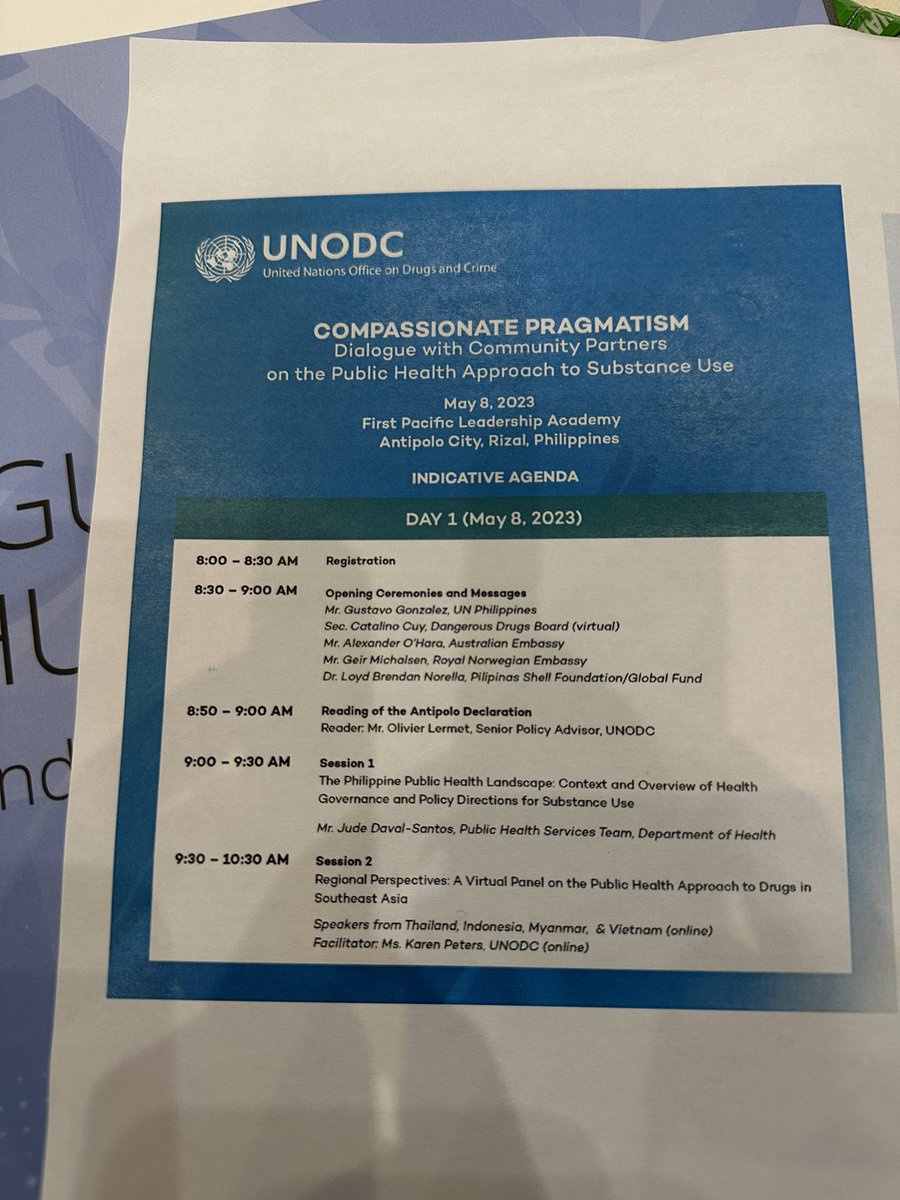 🇵🇭 UN Resident Coordinator <a href="/ggonzzalezz/">Gustavo Gonzalez</a> delivering the message at the <a href="/UNODC/">UN Office on Drugs & Crime</a> Compassionate Pragmatism: 
Dialogue with Community Partners on the Public Health Approach to Substance Use. <a href="/WHOPhilippines/">World Health Organization Philippines</a> 

Watch Live on FB: fb.watch/kn-l2GETlr/?mi…