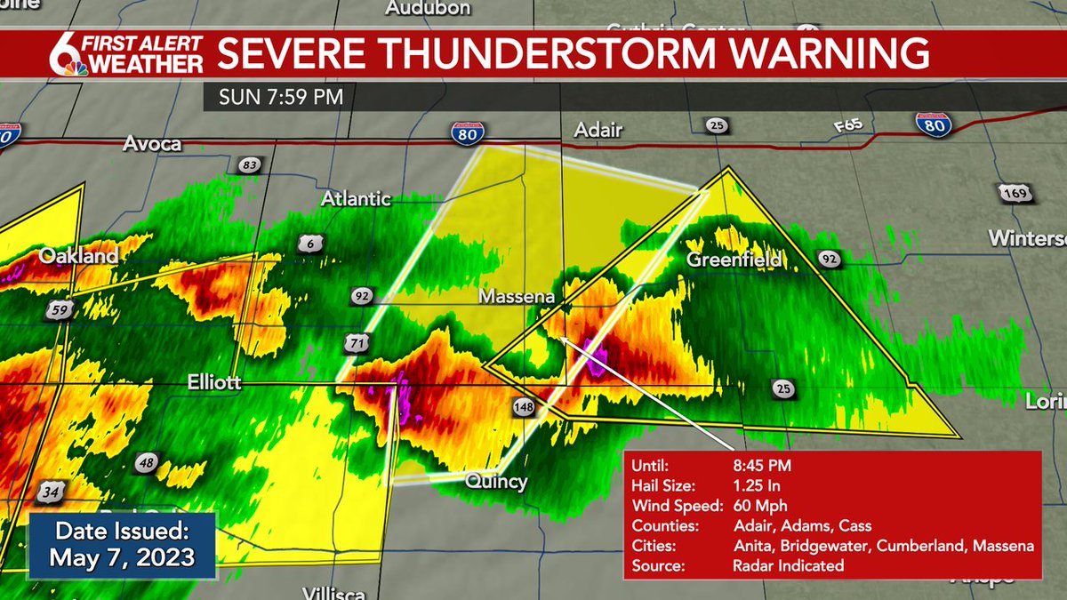 Rusty Lord WOWT on Twitter "A Severe Thunderstorm Warning is currently