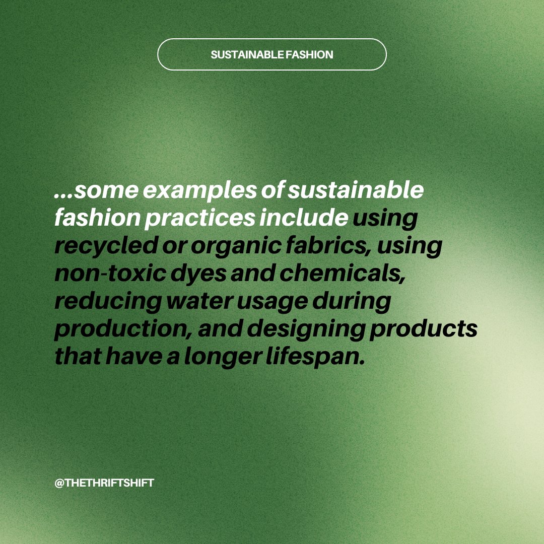 This week, we're diving into the world of ✨Sustainable Fashion ✨ 

#upcycling #slowfashion #ethicalfashion #fairfashion #ecofashion #circulareconomy #sustainability #fashrev #reusablefashion
#consciousfashion #thethriftshift