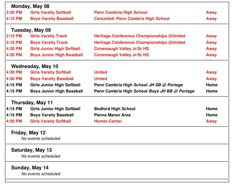 Portage Athletics tweet media