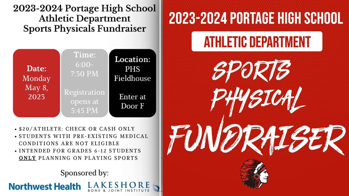 IndiansATCs's tweet photo. See you there!!! @portageathleti1 @PHSIndiansFB @PortageGirlsXC @portagekix2022 @portagesoccer18 @PortageHSSoccer @PortageHSTennis @portagehoops @PortageBoysBB @_PHSWrestling @indians_phsgym @SoftballPortage @PortageHardball @phsgirlsswim @PortageHSDance @PortageHSCheer https://t.co/km6Y1fchLy