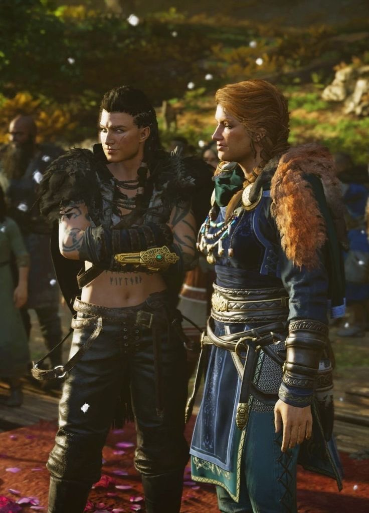 FrostSaysStuff's tweet image. They are in love and you can’t tell me otherwise, and I love them for it &amp;lt;3 #assassincreedvalhalla