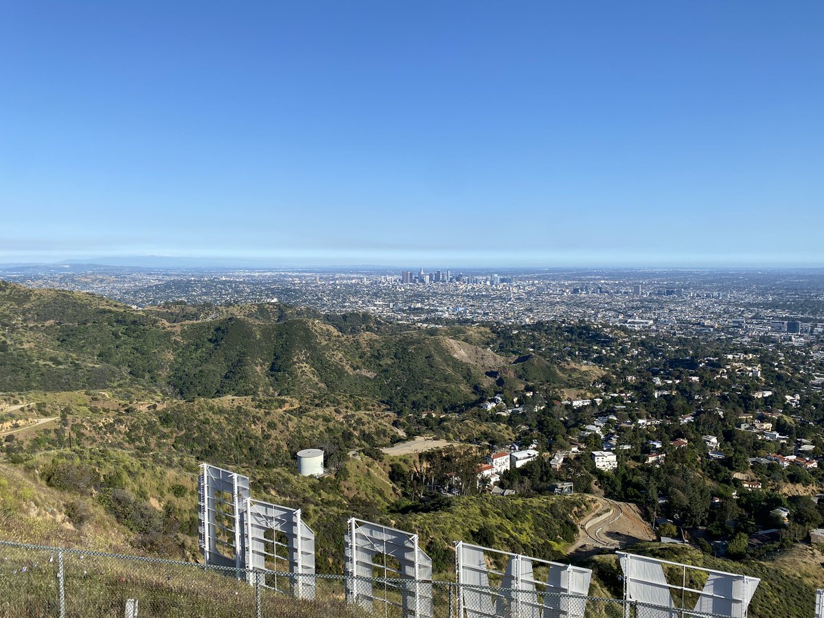Beautiful clear day here in #Hollywood