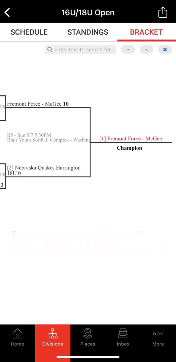 ForceMcgee's tweet photo. Domination!  Blair Softball Open Champions!  5-0, 43 runs scored, 5 allowed.  Hot bats, great pitching and solid defense wins championships.  The team is now 16-3 on the season.  Next stop, KC Memorial Day Weekend!  GOFORCE!🥎 https://t.co/D0mrqY1Vre