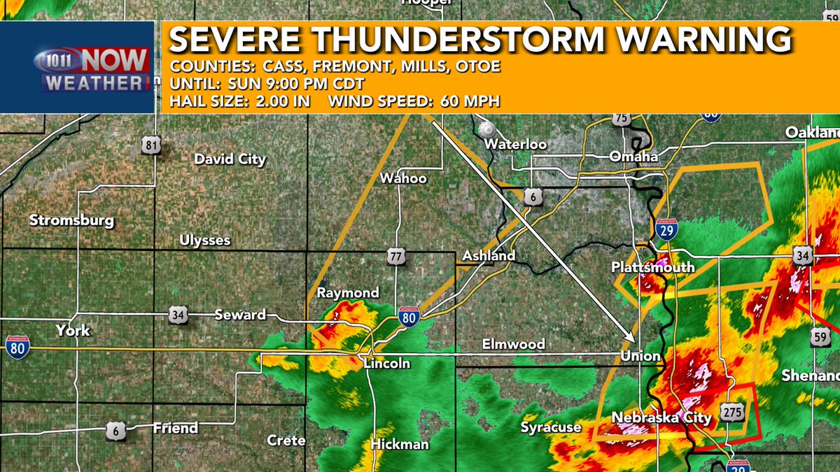 1011 NOW Weather on Twitter "A Severe Thunderstorm Warning has been