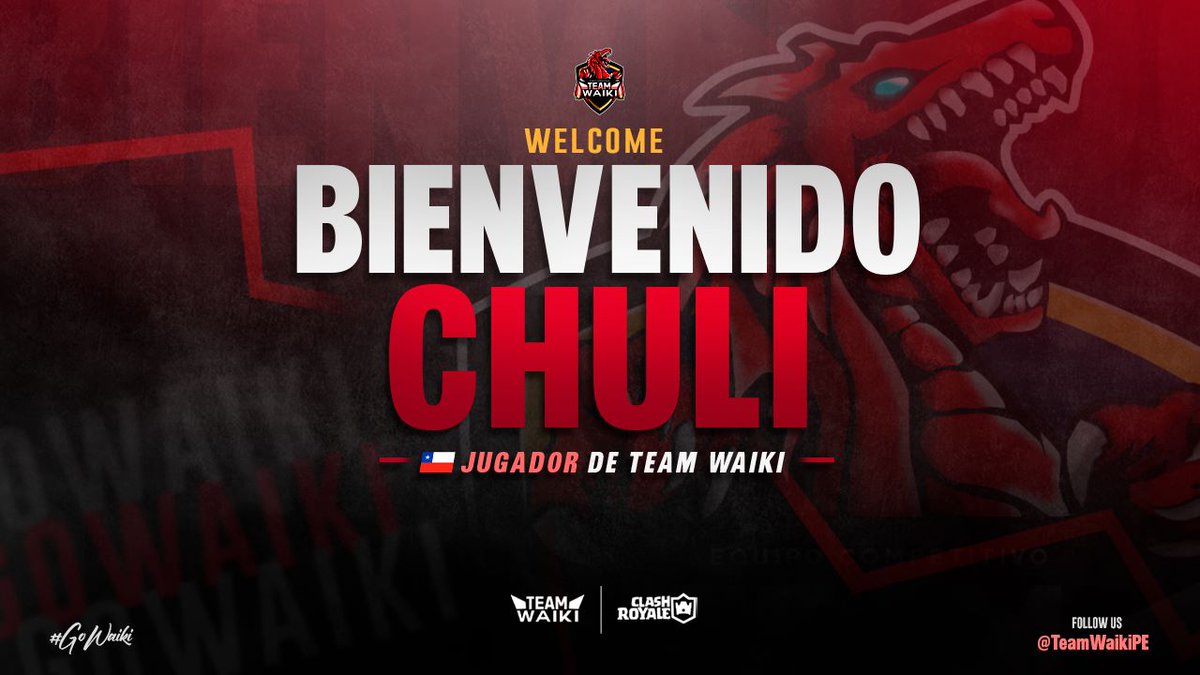 Presentación | #Jugadores 

Desde Chile 🇨🇱 lleva poco tiempo en el equipo,  ya demostró su buen juego y desempeño ; nos estará apoyando en el team en el rubro de #Jugador 

El es :🎖️<a href="/CrChuli/">Chuli</a>🎖️

¡Bienvenido!

#GoWaiki