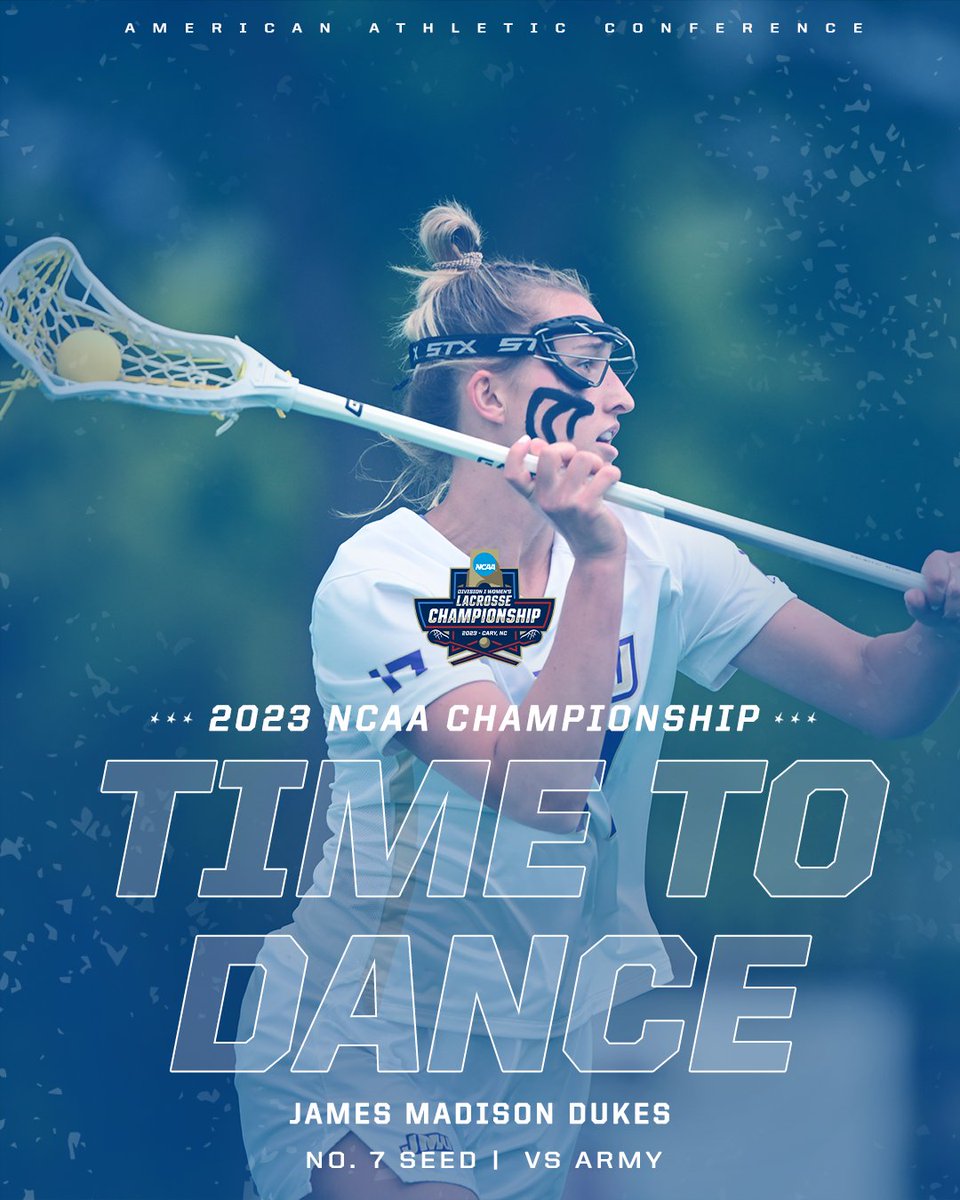 James Madison is heading to the NCAA Tournament!🥍

The Dukes are a 7 seed and will be hosting Army on May 12th

#AmericanWLax x <a href="/JMULacrosse/">JMU Lacrosse</a>