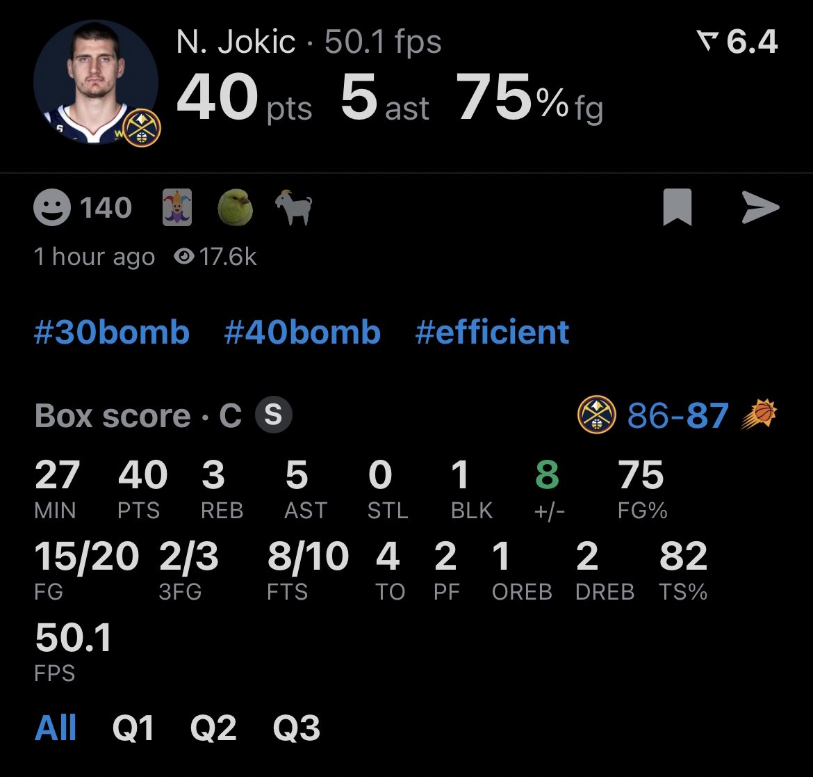 He’s levels above Embiid time we stop lying to ourselves