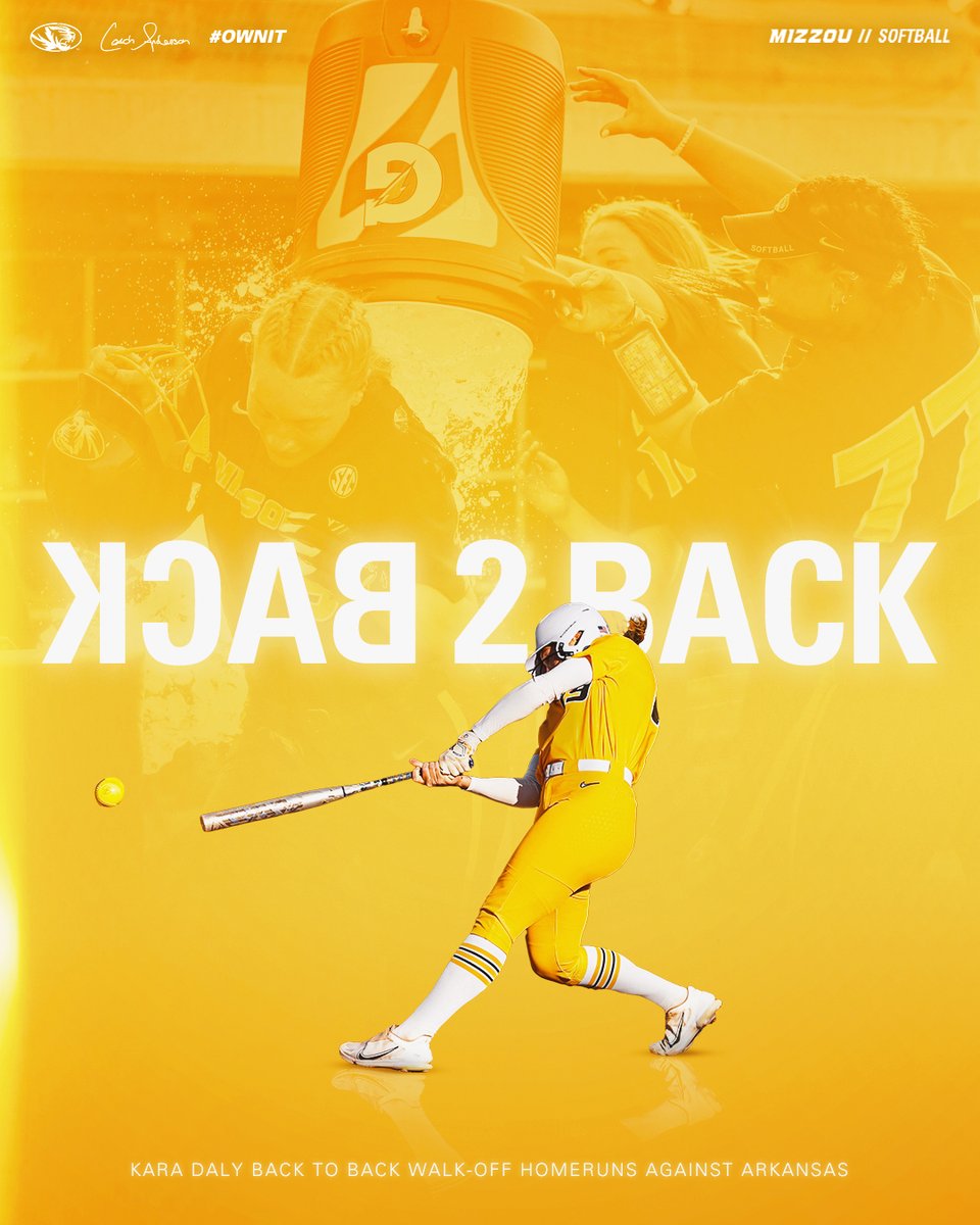MizzouSoftball's tweet photo. .@karadaly09 definitely has the ᴄʟᴜᴛᴄʜ ɢᴇɴᴇ 🧬

#OwnIt #MIZ 🐯🥎 https://t.co/c5FDBq8VDv