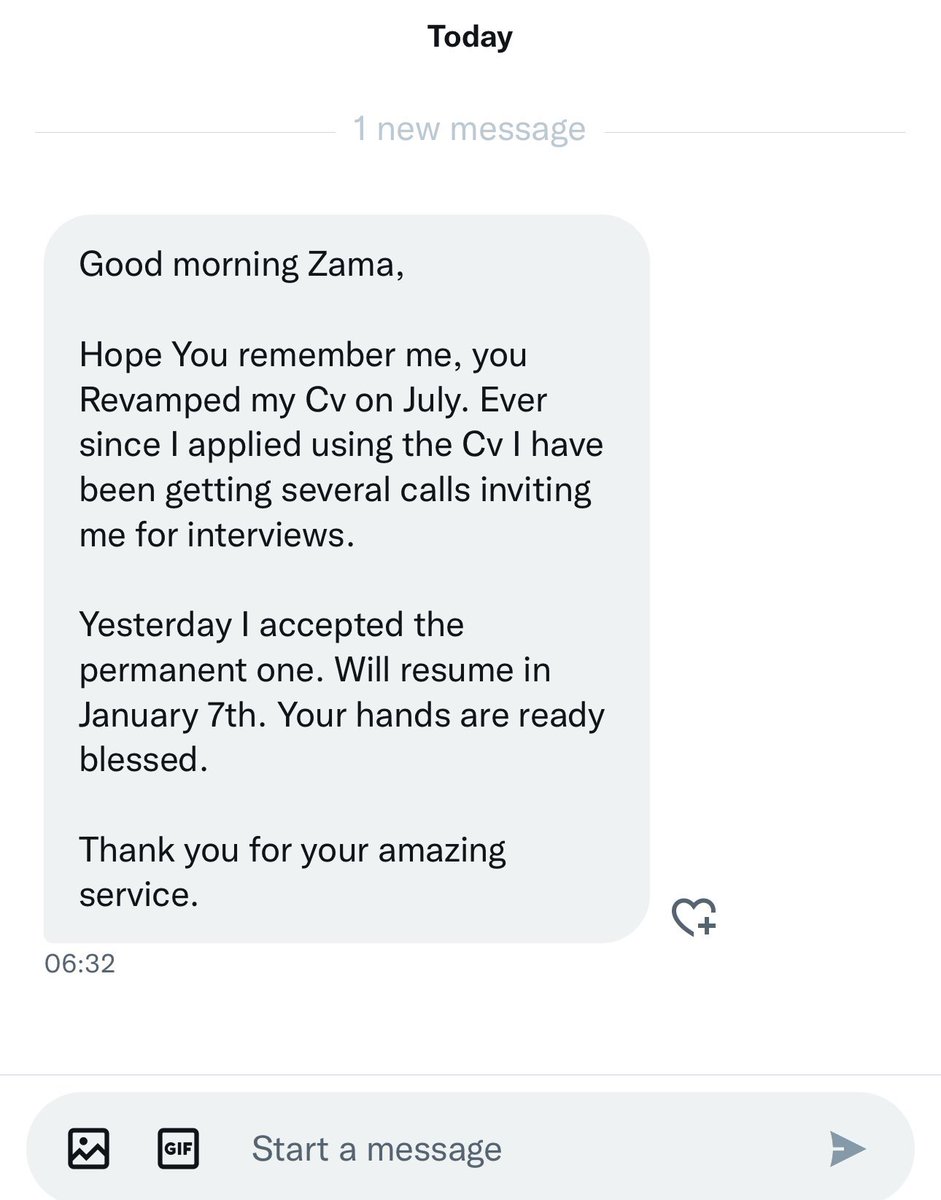 ZamakonkeK's tweet image. Allow Experts to Revamp your cv to Increase your chances of getting Hired!

Cover letter costs R50📝❤ 
CV (Prices From R80)📝❤

Whatsapp link:📲(wa.me/message/6YW6TB…) or 078 848 6818 

Dj Maphorisa Thuli Hillbrow

[TESTIMONIES, VIEW THE THREAD]